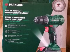 Bormasina Parkside 20V 2A,acumulator,incarcator,accesorii,noua,sigilata!